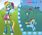 Equestria Girls Rainbow Dash Giydir